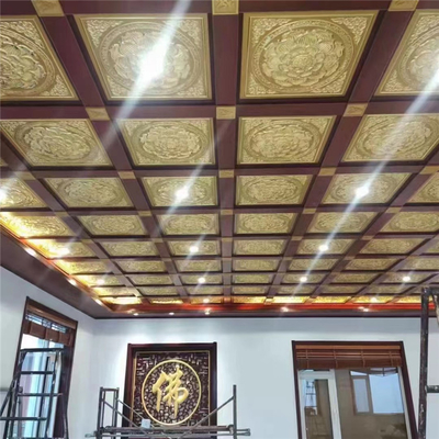 金属の天井の0.7mmクリップは前に寺院のホテルのために塗られるはすをタイルを張る