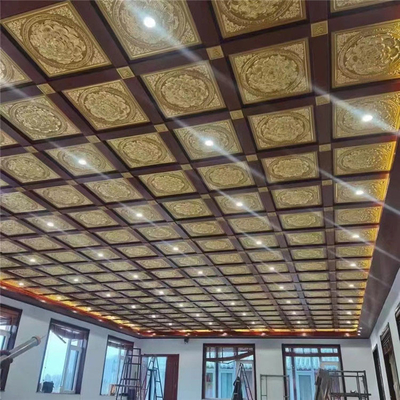 金属の天井の0.7mmクリップは前に寺院のホテルのために塗られるはすをタイルを張る