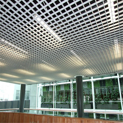 50x50アルミニウム開いた細胞の天井の金属の格子天井