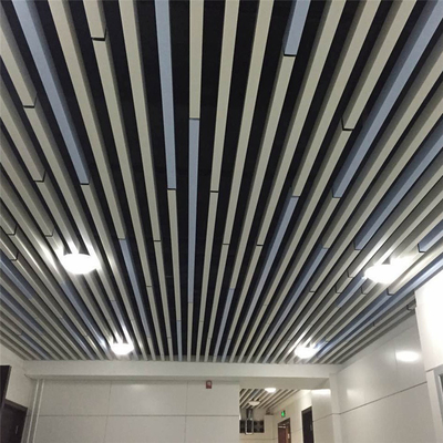 50X100バッフルの金属の天井のGIのアルミニウムU字型音響バッフルの天井のタイル