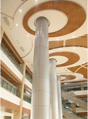 ショッピング モールのアルミニウム金属の天井の最高5000mmパネル長の固体クラッディング パネルか正面