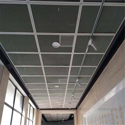 20x40mmの金網の天井のタイルの800x800網の天井板のアルミニウム ホック