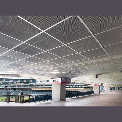 T棒0.5mm拡大された金属の天井は溶接されたフレームの網の低下の天井のタイルをタイルを張る