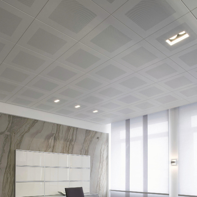 600x600金属の天井は天井のタイルの0.4mm-1.2mmクリップをタイルを張る