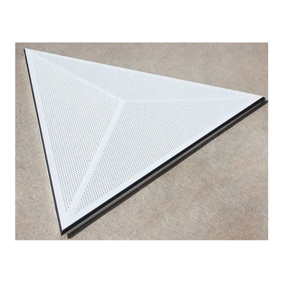 1200x1200x1200mmの金属3Dの三角形の天井のアルミニウム金属の天井クリップ