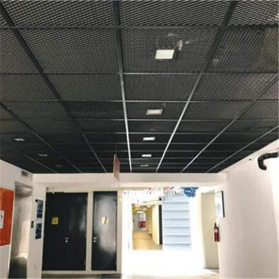 図書館600*600のアルミニウム天井板は拡大された網の天井システムに置く