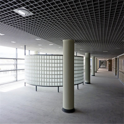 50x50mmのアルミニウム開いた細胞の天井の金属の格子天井の粉のコーティング