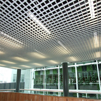 50x50mmのアルミニウム開いた細胞の天井の金属の格子天井の粉のコーティング