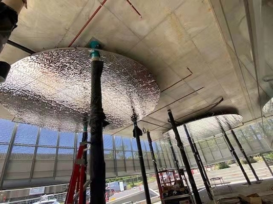 30mmのアルミニウム金属の天井は天井600*1320mmの鋼鉄水さざ波のホックに電流を通した
