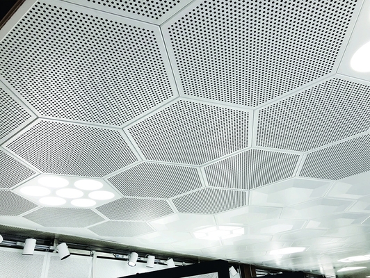 会議場の壁の装飾のための天井クリップで六角形アルミニウム