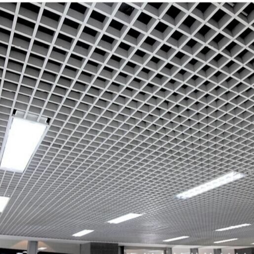 100x100アルミニウム金属の天井PVDFのコーティング アルミニウム開いた細胞の天井