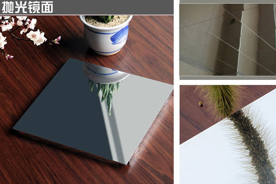 現代300x300mmアルミニウム金属の天井はミラー0.5mmの厚さを磨いた